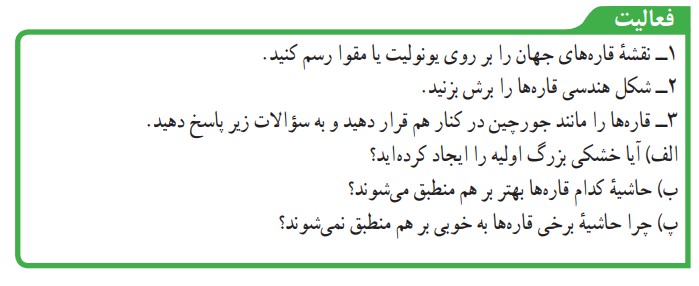 فعالیت صفحه 62 علم نهم