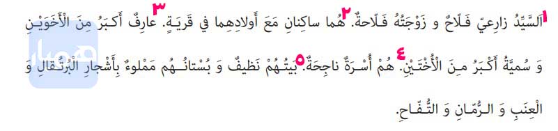 معنی صفحه 66 عربی هفتم